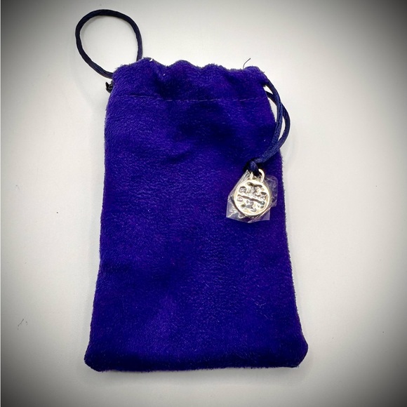 Tory Burch Resin Miller Small Hoop Logo Earrings, NWOT-Never Used-Excellent Cond - Picture 6 of 6